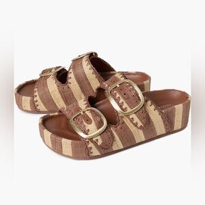 ‼️RARE‼️🎸Loeffler Randall🎸🔥NWT🔥Theo Two-Strap Platform Sandal—7